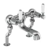 Burlington Kensington Deck Mounted Bath Filler Tap with Straight Valves