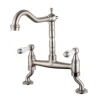 Butler & Rose Alba French Kitchen Bridge Mixer - Brushed Nickel