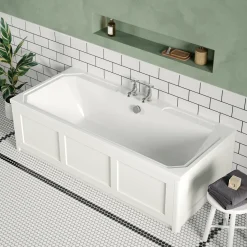 Butler & Rose Art Deco Double Ended Straight Bath - 1800 x 800mm