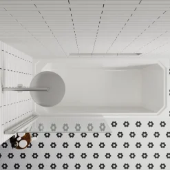 Butler & Rose Art Deco Shower Bath & Shower Screen