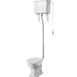 Butler & Rose Audrey Traditional High Level Toilet, Cistern & Flush Pipe Kit and Optional Seat