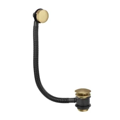 Butler & Rose Beatrice Brushed Brass Click Clack Bath Waste & Overflow