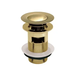 Butler & Rose Beatrice Brushed Brass Slotted Clicker Basin Waste