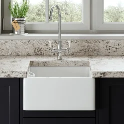 Butler & Rose Belfast / Butler Ceramic Fireclay Kitchen Sink - 460 x 380mm