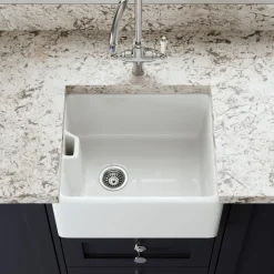Butler & Rose Belfast / Butler Ceramic Fireclay Kitchen Sink - 460 x 380mm