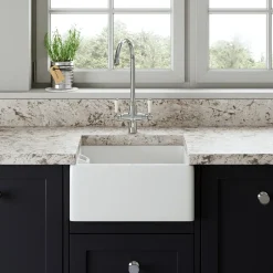 Butler & Rose Belfast / Butler Ceramic Fireclay Kitchen Sink - 460 x 380mm