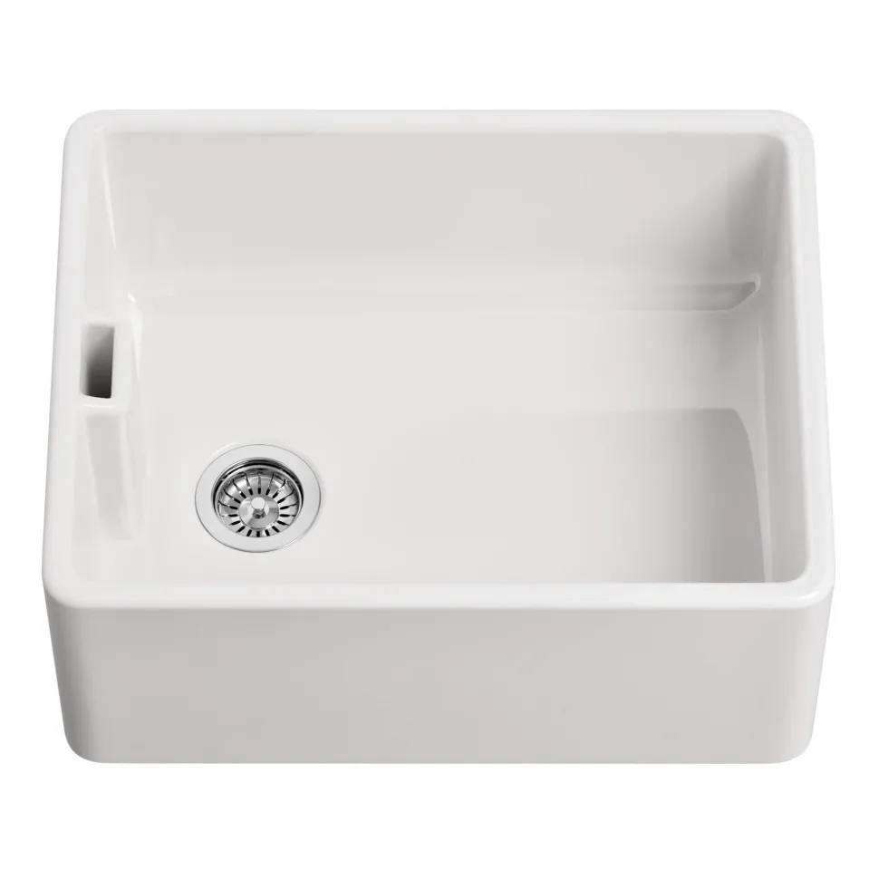 Butler & Rose Belfast Butler Kitchen Sink with Victoria Kitchen Tap & Basket Strainer Waste