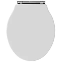 Butler & Rose Benedict White Wooden Finish Soft Close Toilet Seat With Quick Release