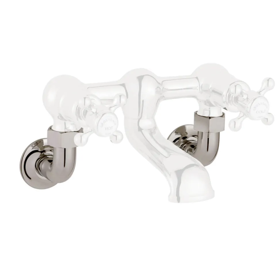 Butler & Rose Caledonia Wall Mounted Unions - Nickel