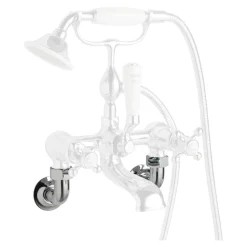 Butler & Rose Caledonia Wall Mounted Unions - Chrome