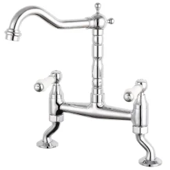 Butler & Rose Carlton Traditional Kitchen Bridge Mixer - Lever Handles