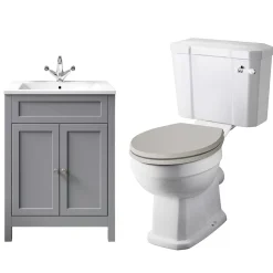 Butler & Rose Catherine Bathroom Suite with Vanity Unit & Close Coupled Toilet (Excluding Seat)