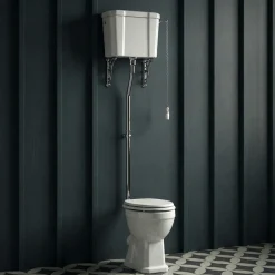 Butler & Rose Catherine Comfort Height High Level Toilet with Pan, Cistern & Flush Pipe