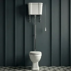 Butler & Rose Catherine Comfort Height High Level Toilet with Pan, Cistern & Flush Pipe