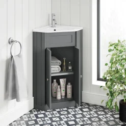 Butler & Rose Catherine Corner Cloakroom Vanity Unit with Basin