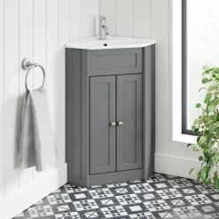Butler & Rose Catherine Corner Cloakroom Vanity Unit with Basin