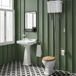 Butler & Rose Catherine High Level Toilet with Pan, Cistern & Flush Pipe Kit