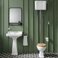 Butler & Rose Catherine High Level Toilet with Pan, Cistern & Flush Pipe Kit