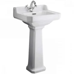 Butler & Rose Catherine 500mm Full Pedestal & Basin - 1 Tap Hole