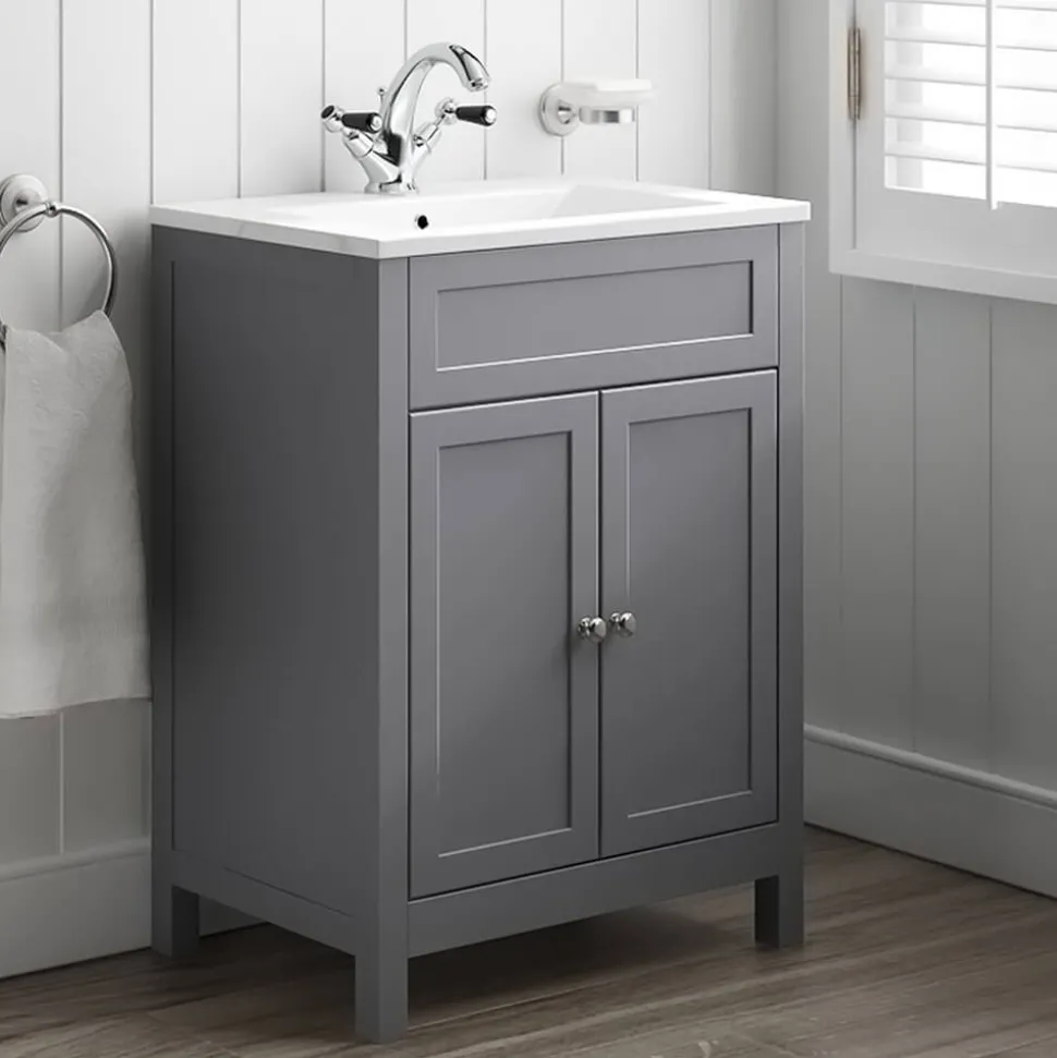 Butler & Rose Catherine Traditional Floorstanding Vanity Unit with Basin