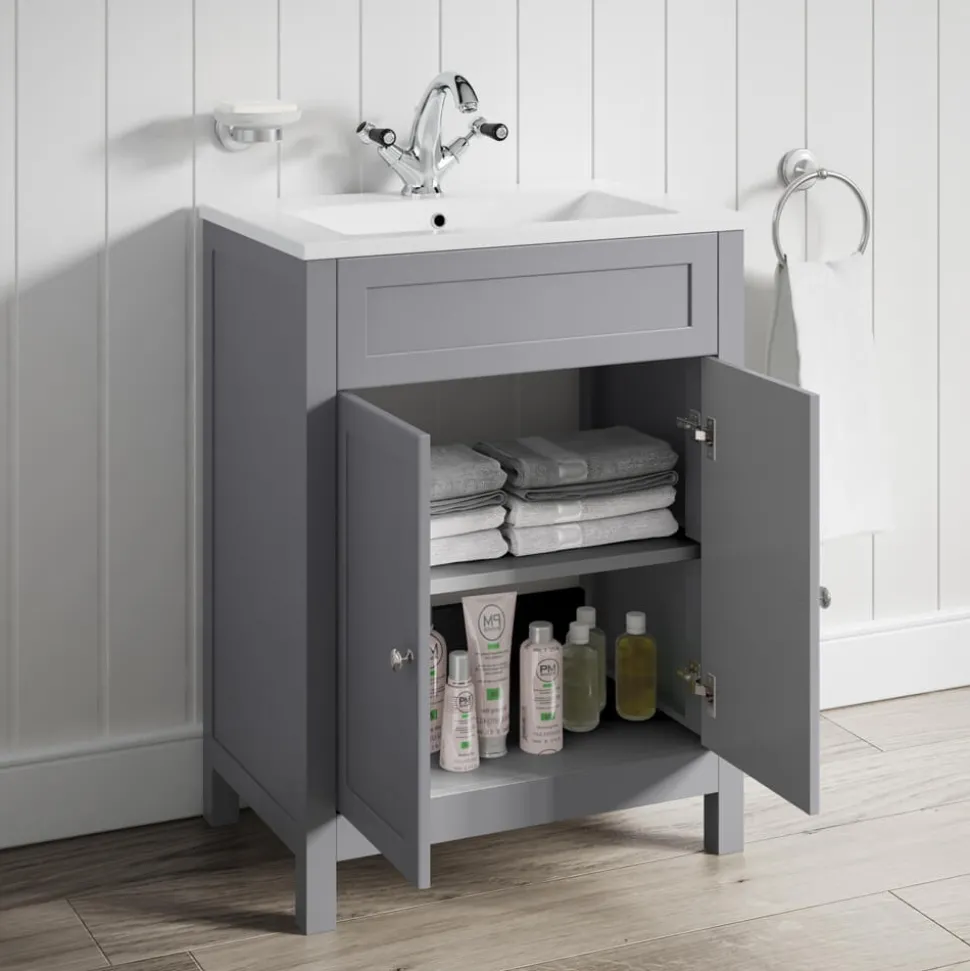 Butler & Rose Catherine Traditional Floorstanding Vanity Unit with Basin