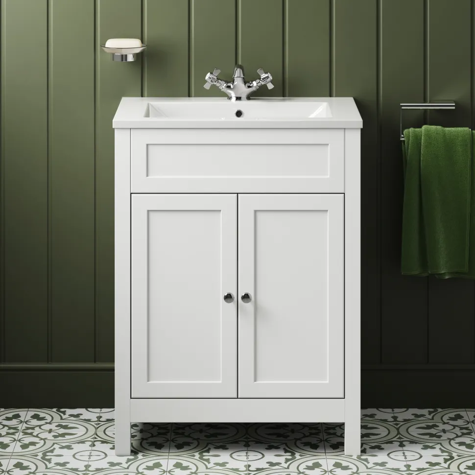 Butler & Rose Catherine Traditional Floorstanding Vanity Unit with Basin