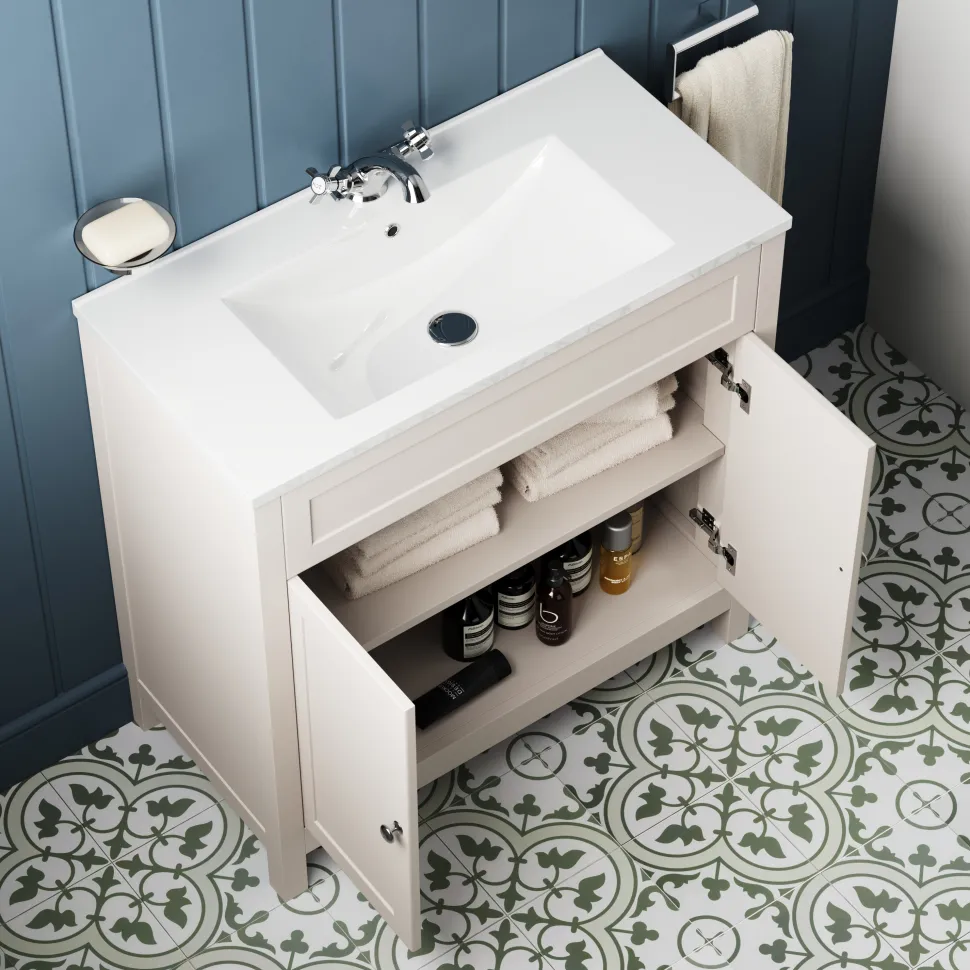 Butler & Rose Catherine Traditional 800mm Floorstanding Vanity Unit with Basin