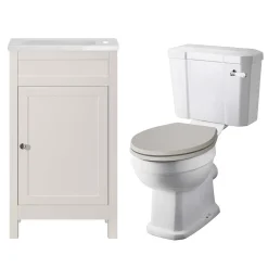 Butler & Rose Catherine Traditional Cloakroom Toilet & Vanity Unit Bathroom Suite