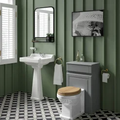Butler & Rose Catherine Traditional Back to Wall Toilet (Excluding Seat)