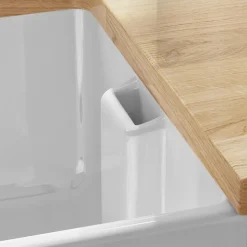 Butler & Rose Ceramic Fireclay Belfast Traditional Kitchen Sink with Weir Overflow - 595 x 455mm