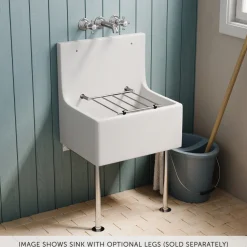 Butler & Rose Ceramic Fireclay Cleaner Sink - 515 x 393mm