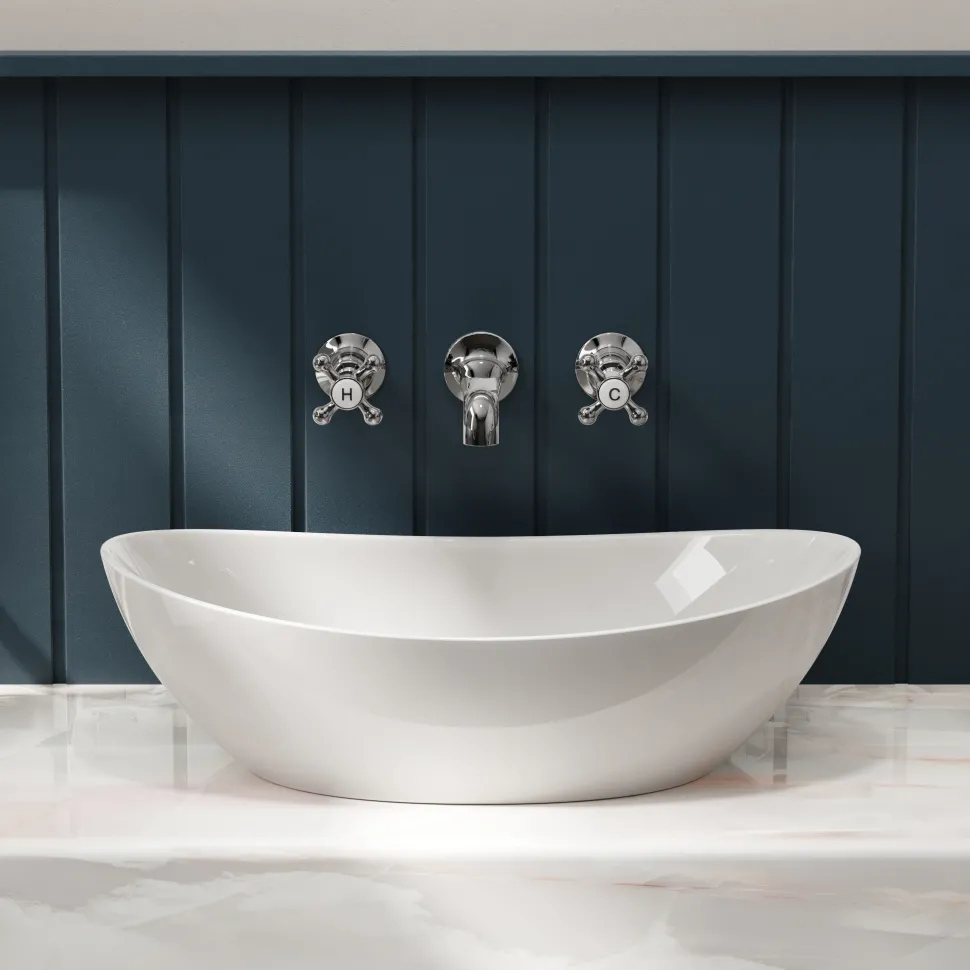 Butler & Rose Ceramic Oval Countertop Basin - 560mm