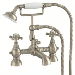 Butler & Rose Eliza Crosshead Deck Mounted Bath Shower Mixer Tap