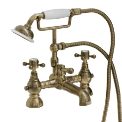Butler & Rose Eliza Crosshead Deck Mounted Bath Shower Mixer Tap