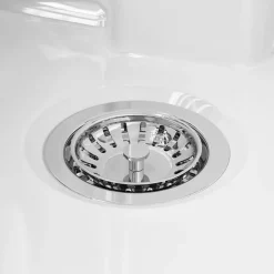 Butler & Rose Fireclay Ceramic White Double Belfast Kitchen Sink, Tap & Waste