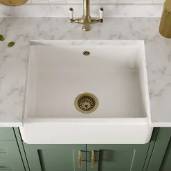 Butler & Rose Heavy Duty Belfast / Butler Ceramic Fireclay Kitchen Sink - 595 x 450mm