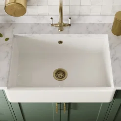 Butler & Rose Heavy Duty Large Belfast / Butler Ceramic Fireclay Kitchen Sink - 795 x 500mm