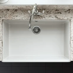 Butler & Rose Large Belfast / Butler Ceramic Fireclay Kitchen Sink - 795 x 500mm