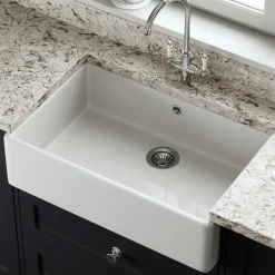 Butler & Rose Large Belfast / Butler Ceramic Fireclay Kitchen Sink - 795 x 500mm