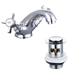 Butler & Rose Loretta Traditional Mono Basin Mixer with Free Waste