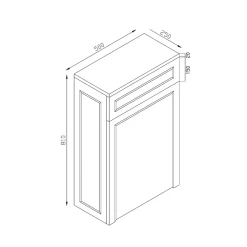 Butler & Rose 500mm Back to Wall Toilet Unit