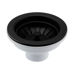 Butler & Rose 90mm Basket Strainer Kitchen Sink Waste - Matt Black
