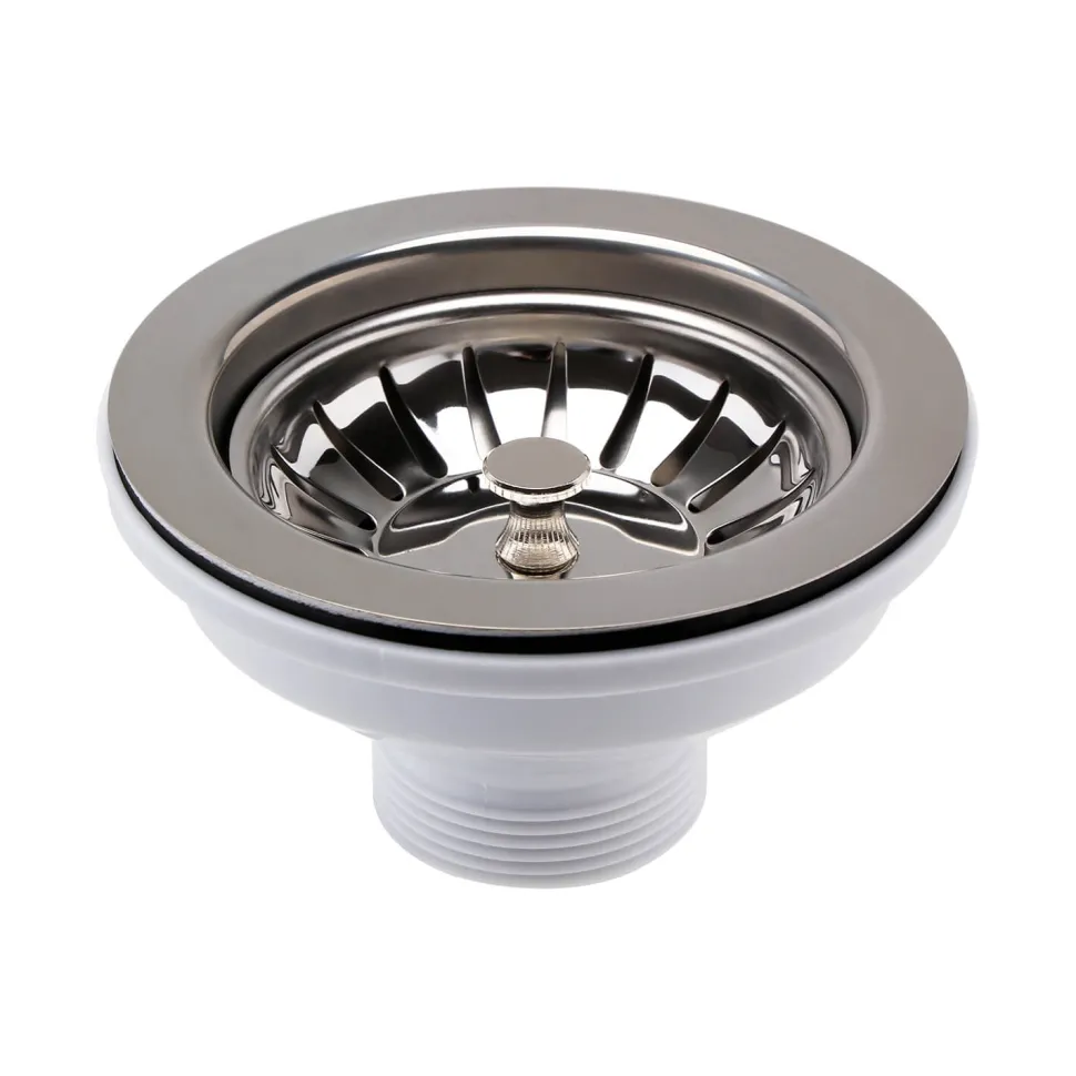 Butler & Rose 90mm Basket Strainer Kitchen Sink Waste - Chrome