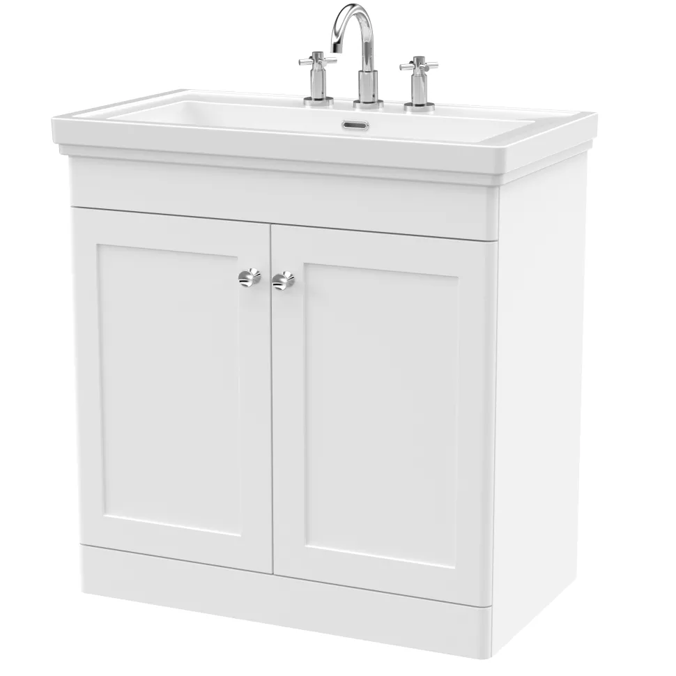 Butler & Rose Ophelia 800mm Floorstanding 2 Door Vanity Unit & Basin