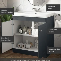 Butler & Rose Ophelia 800mm Floorstanding 2 Door Vanity Unit & Basin