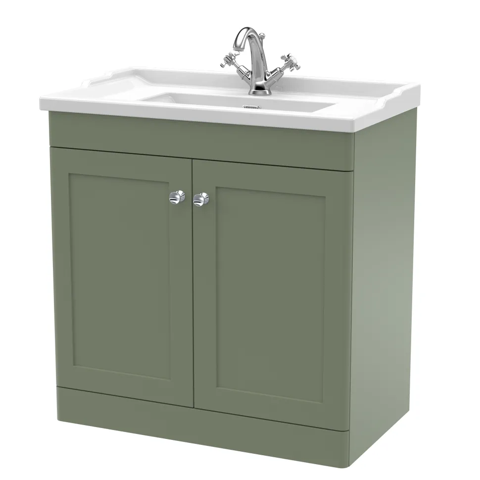 Butler & Rose Ophelia 800mm Floorstanding 2 Door Vanity Unit & Basin