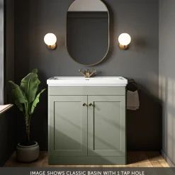 Butler & Rose Ophelia 800mm Floorstanding 2 Door Vanity Unit & Basin