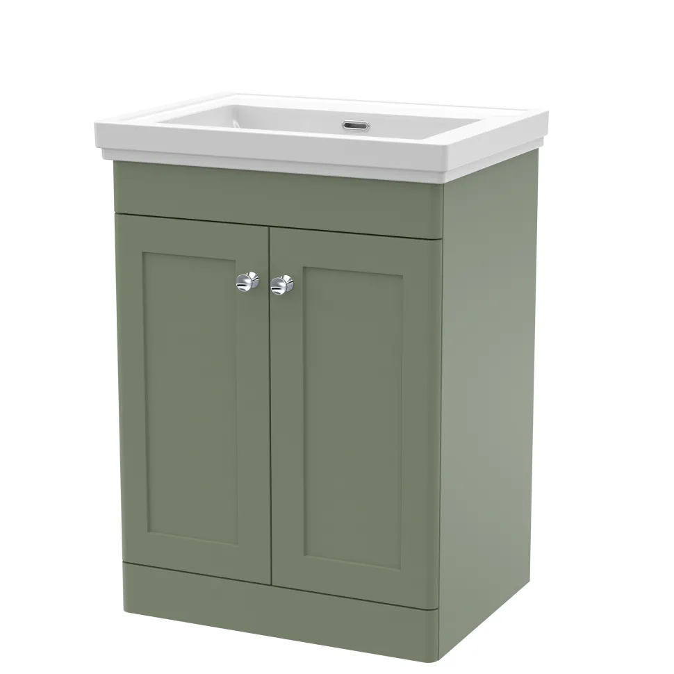 Butler & Rose Ophelia 600mm Floorstanding 2 Door Vanity Unit & Basin
