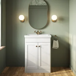 Butler & Rose Ophelia 600mm Floorstanding 2 Door Vanity Unit & Basin