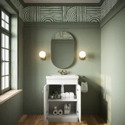 Butler & Rose Ophelia 600mm Floorstanding 2 Door Vanity Unit & Basin